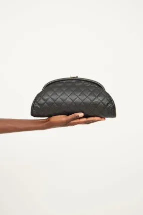 2011 Black Timeless Quilted Clutch