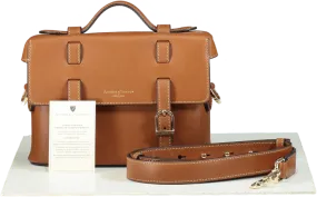 Aspinal of London Brown Leather Satchel