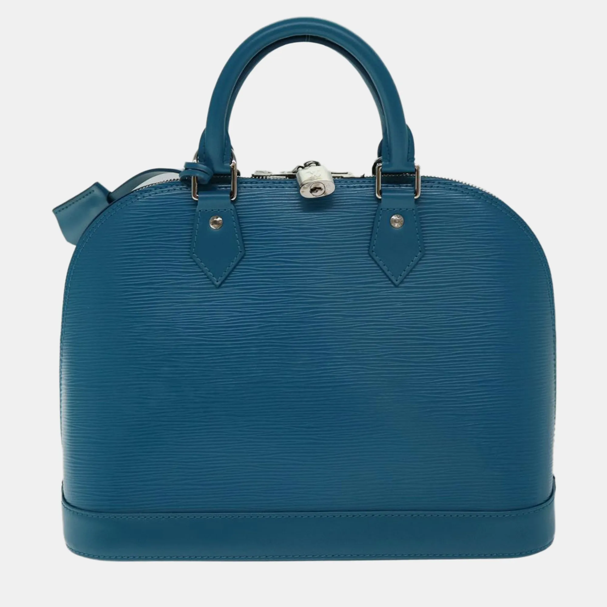 Blue Epi Leather Alma PM Satchel