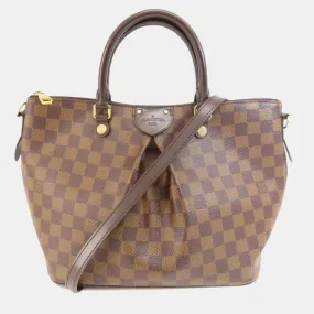 Brown Damier Ebene Siena MM Satchel Bag