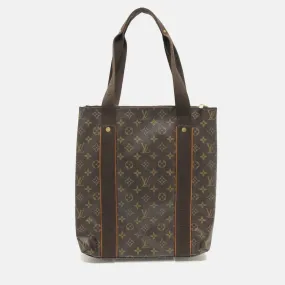 Brown Monogram Canvas Beaubourg Tote Bag