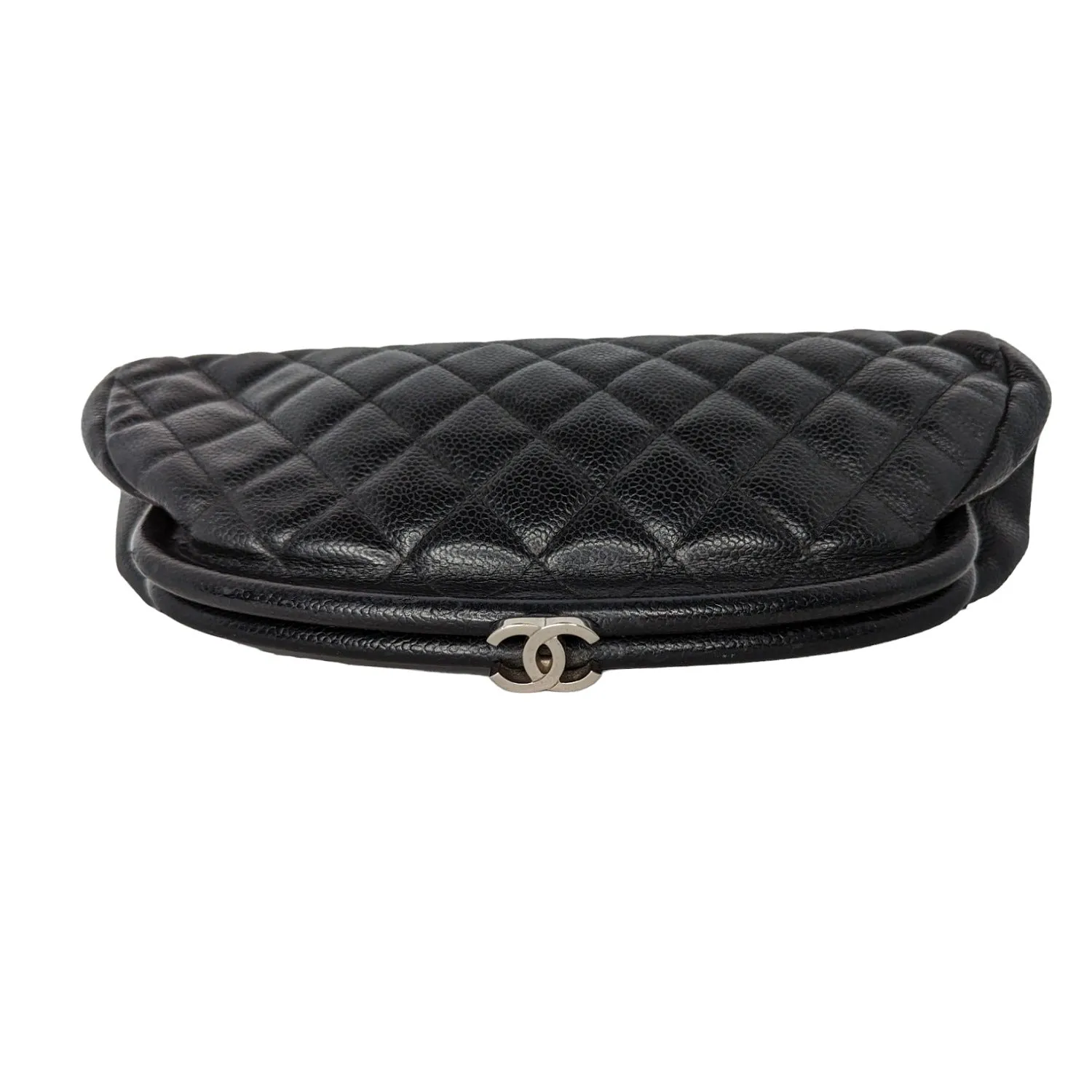 Chanel bag Black Quilted Caviar Leather Timeless Clutch