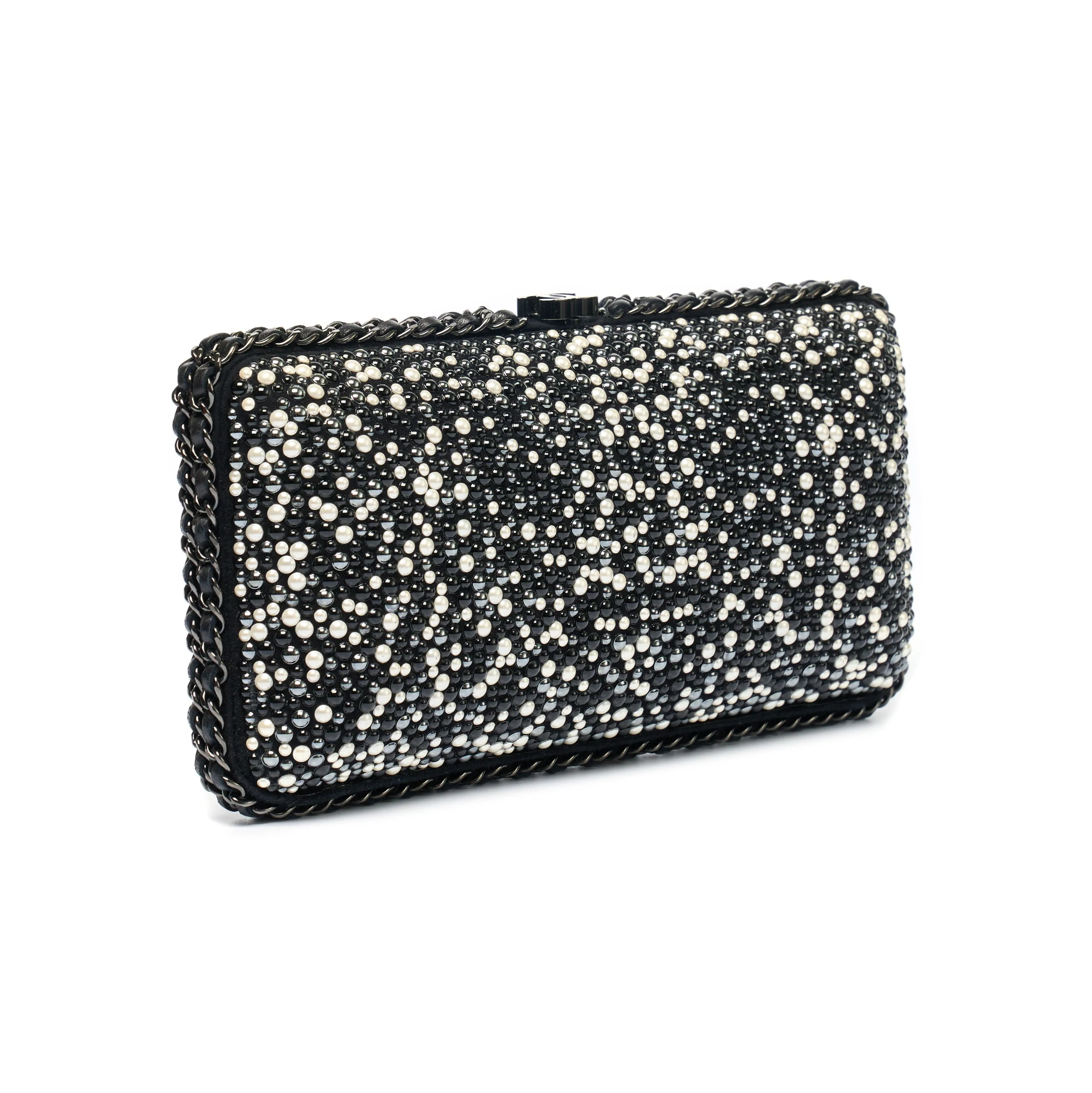 CHANEL Beaded Pearl Clutch