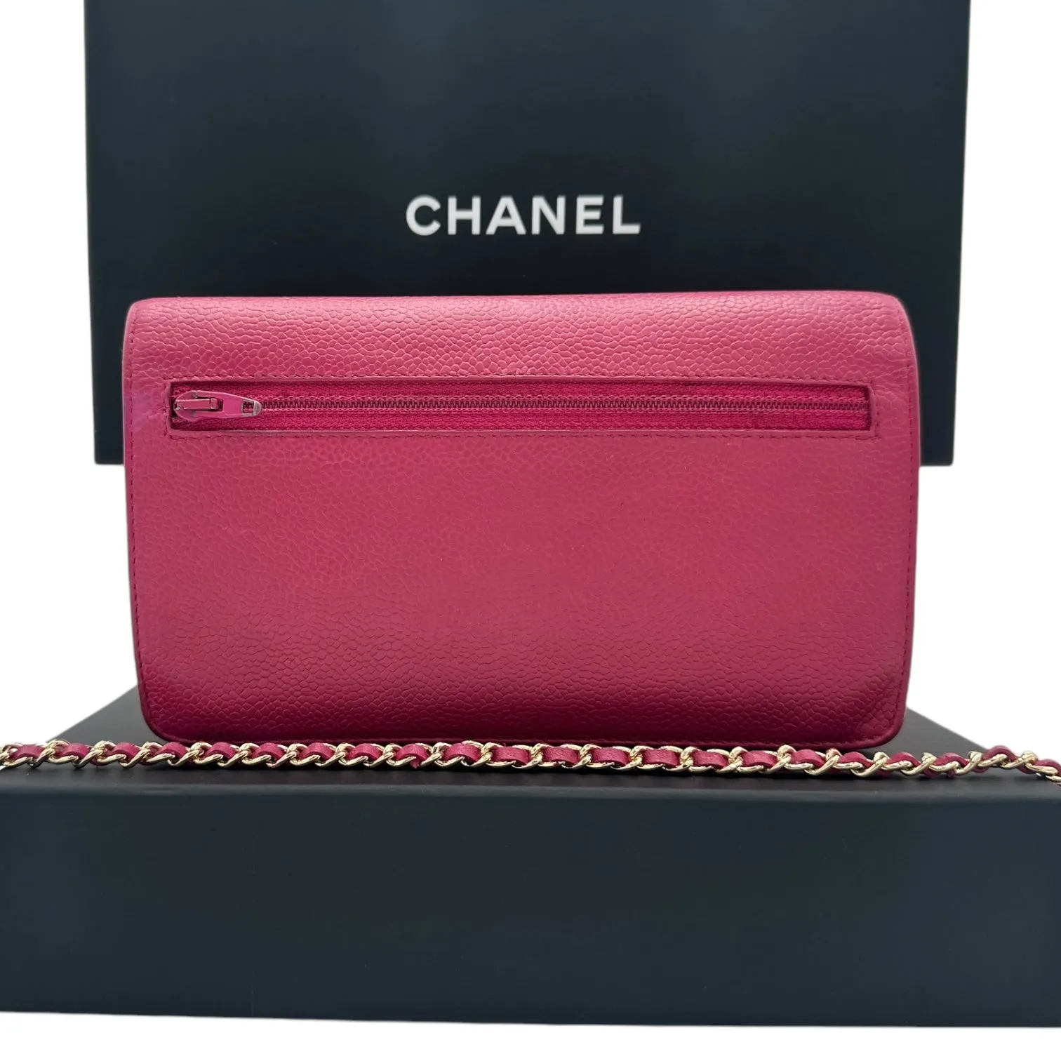 CHANEL Caviar Timeless Clutch