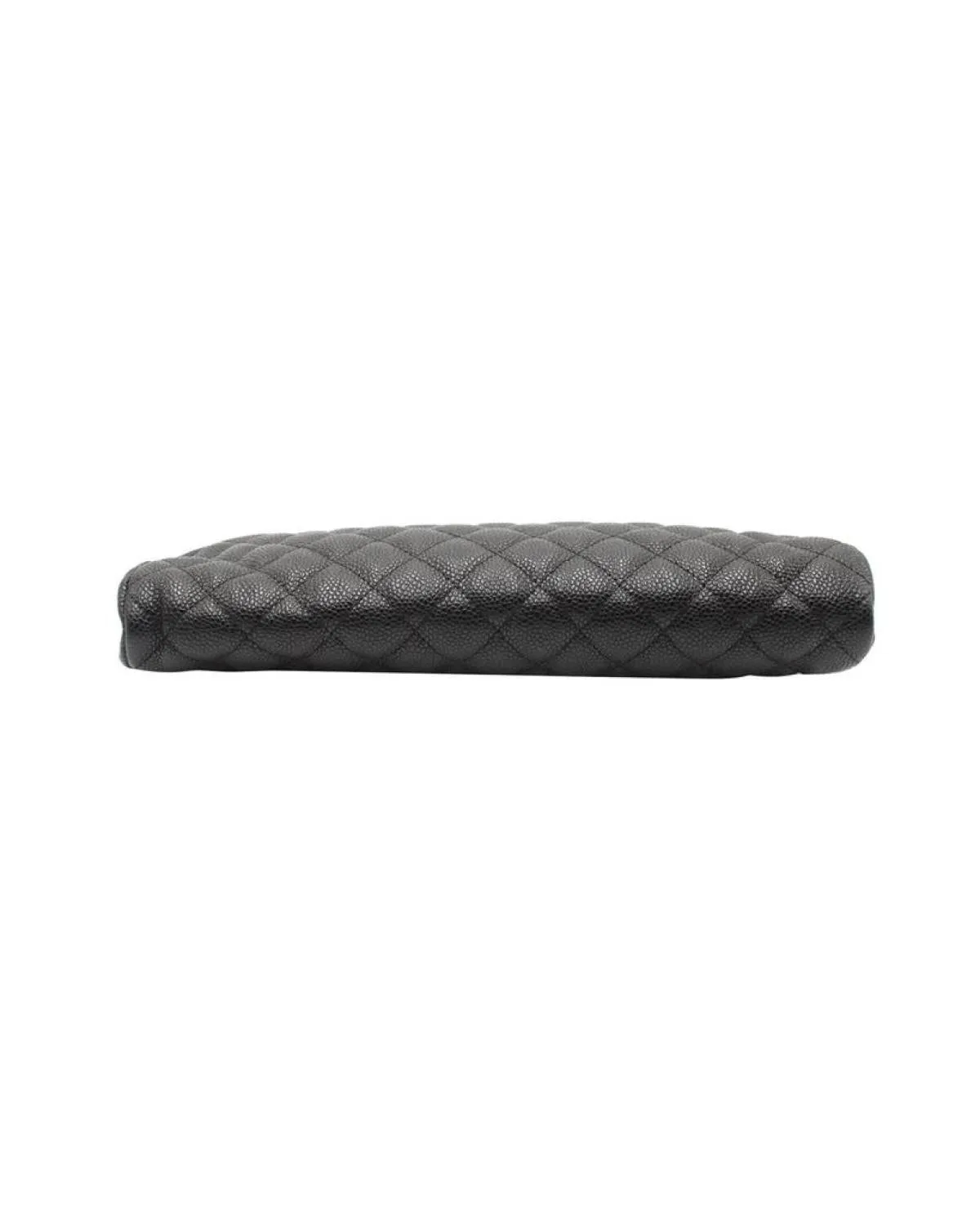 Chanel Timeless Clutch in Black Quilted Caviar Leather