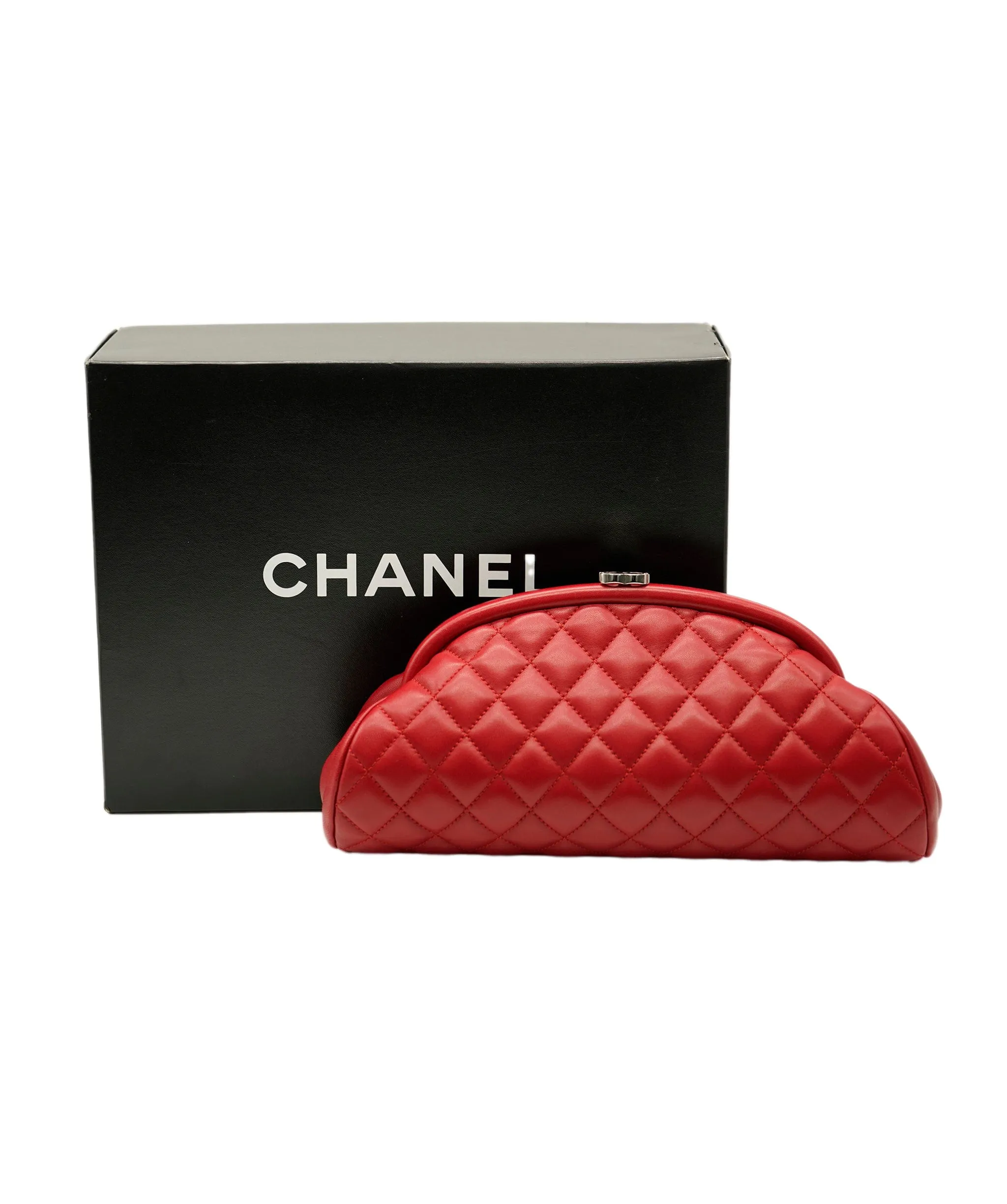 Chanel timeless red clutch bag ALC0271