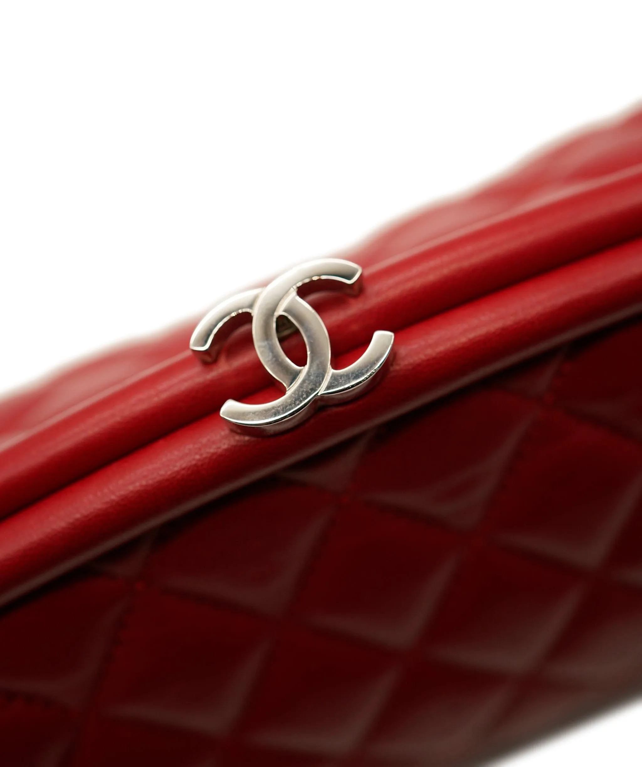 Chanel timeless red clutch bag ALC0271