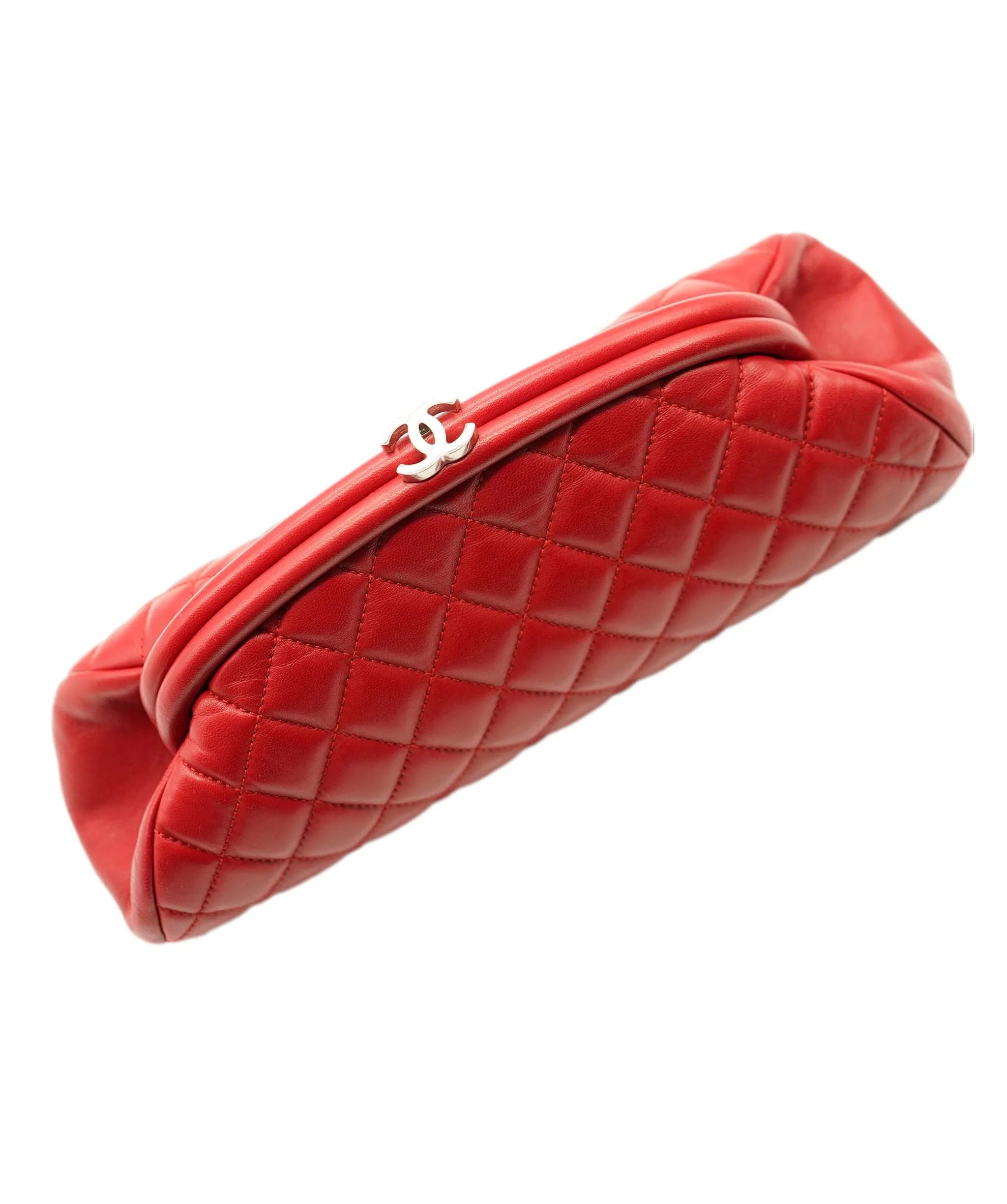 Chanel timeless red clutch bag ALC0271