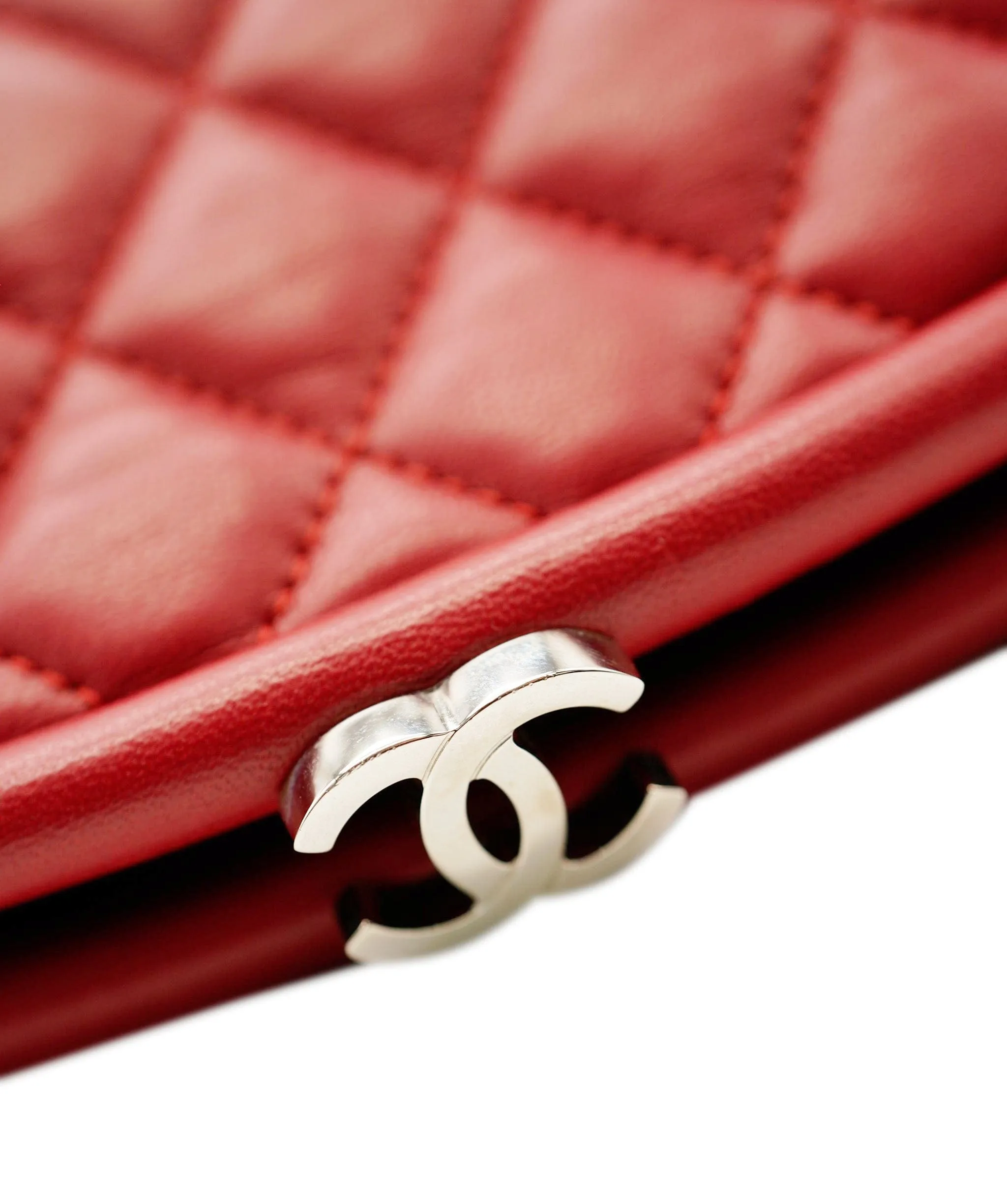 Chanel timeless red clutch bag ALC0271