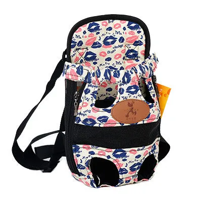 Dog carrier fashion red color Travel Dog Backpack Breathable Pet Bags Shoulder