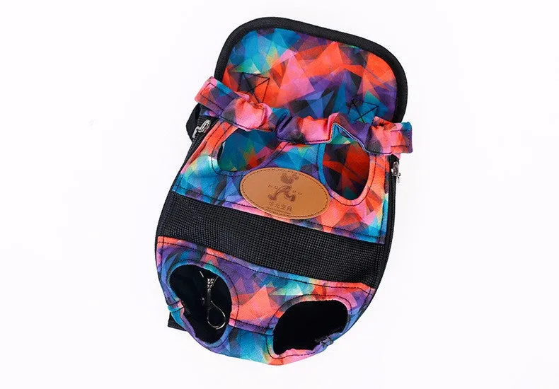 Dog carrier fashion red color Travel Dog Backpack Breathable Pet Bags Shoulder