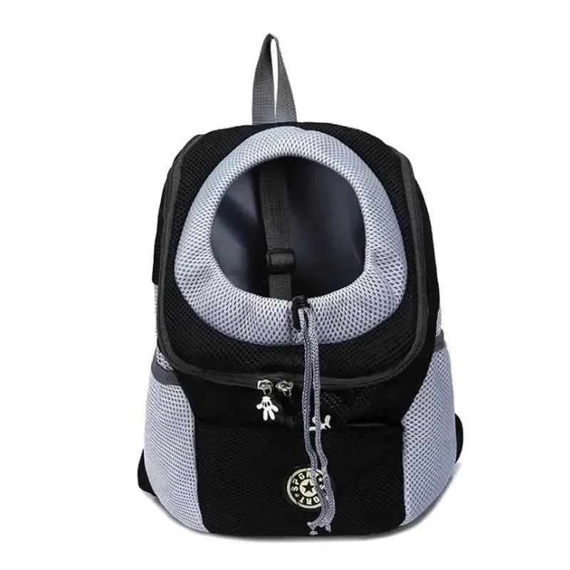 Double Shoulder Pet Travel Backpack with Mesh Design