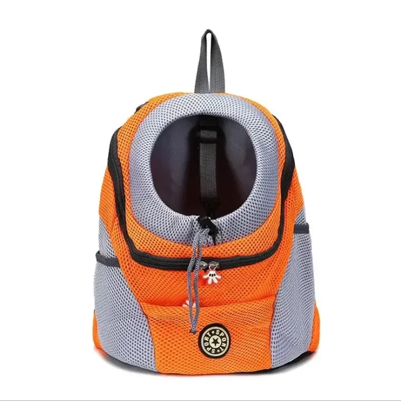 Double Shoulder Pet Travel Backpack with Mesh Design