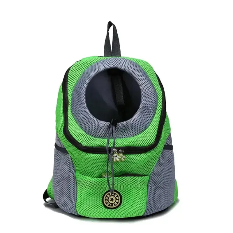 Double Shoulder Pet Travel Backpack with Mesh Design