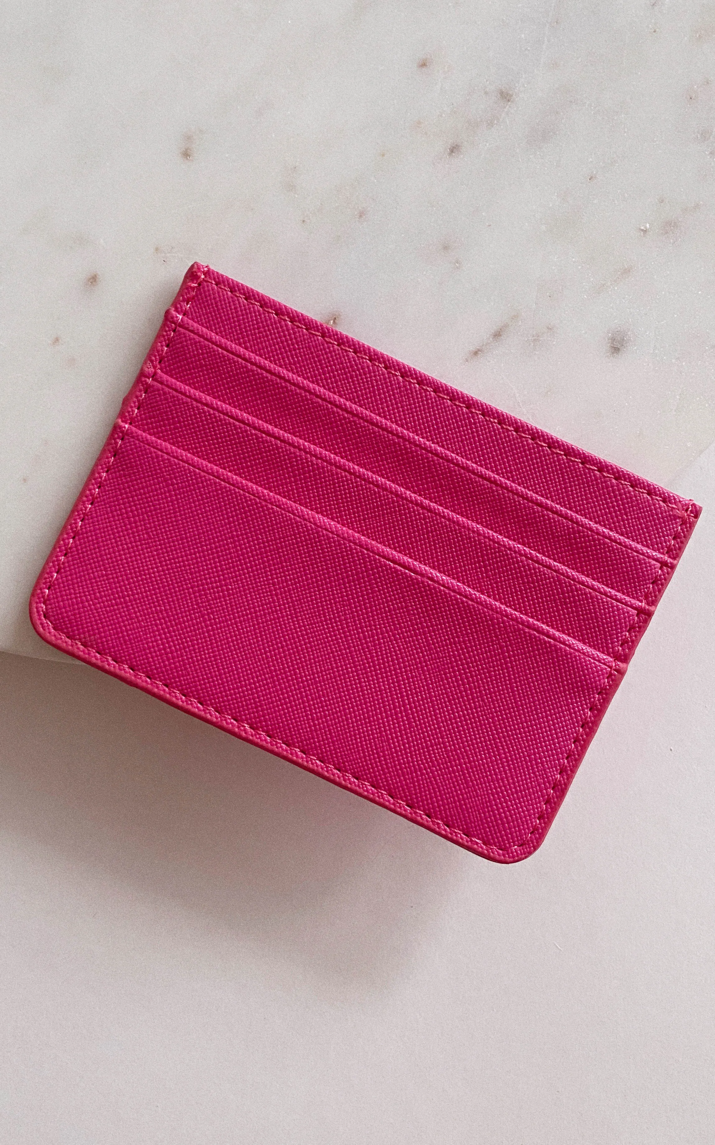 Fuchsia Sleek Card Holder Wallet