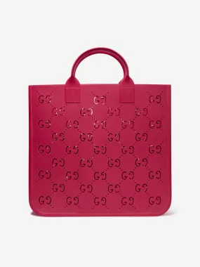 Gucci Girls Rubber GG Tote Bag in Pink