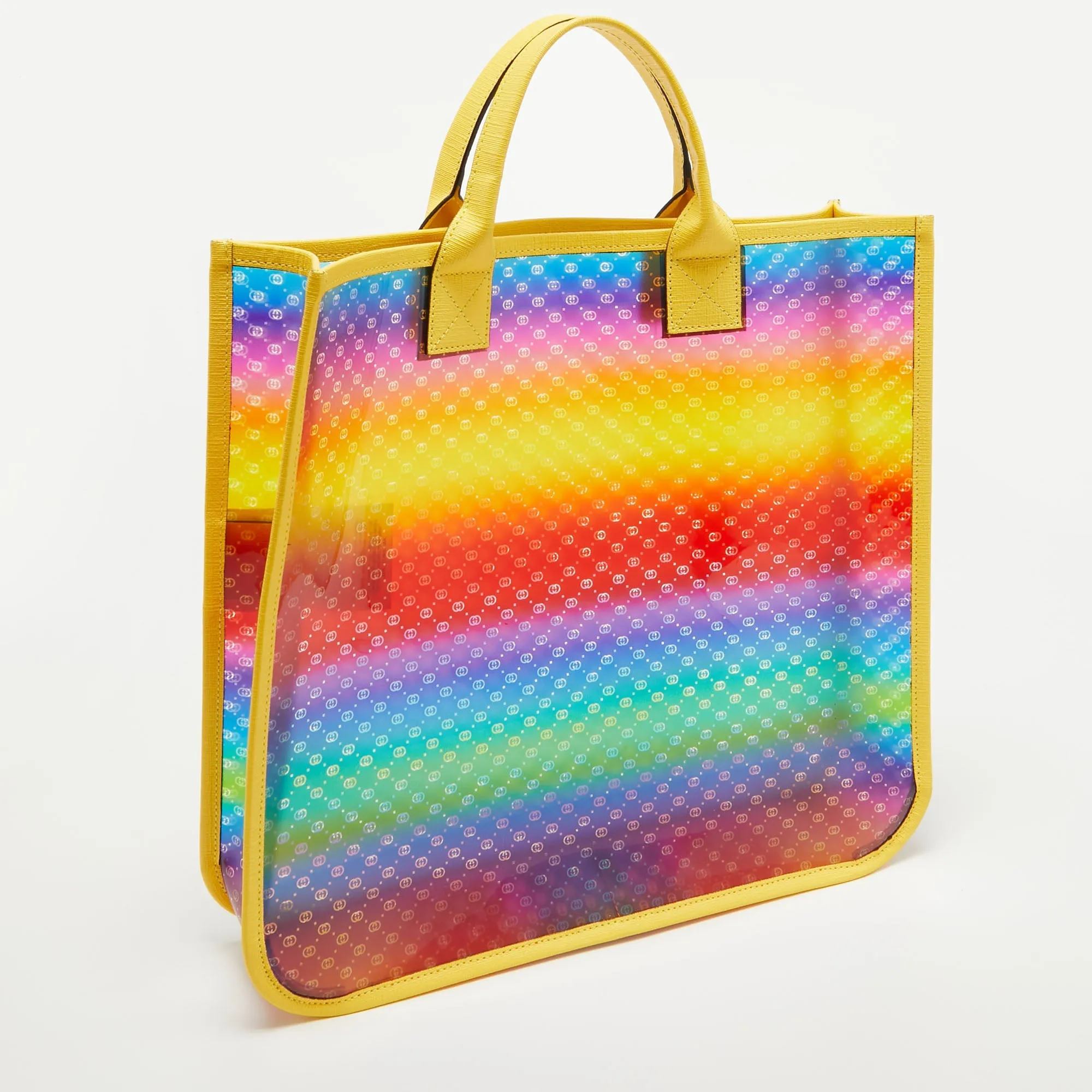 Gucci Multicolor Diamante Vinyl And Leather Tote