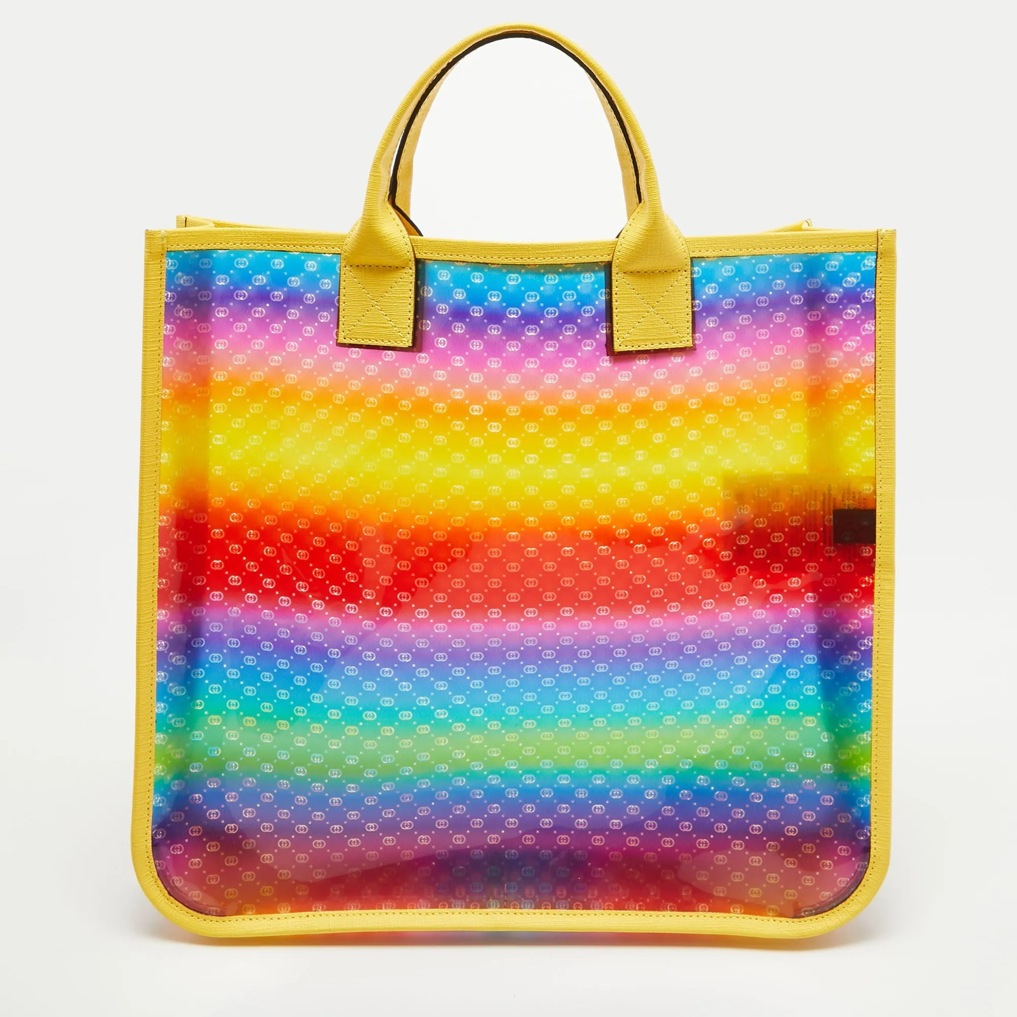 Gucci Multicolor Diamante Vinyl And Leather Tote