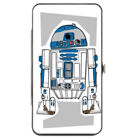 Hinged Wallet - Star Wars R2-D2 Pose   Parts CLOSE-UP White Gray Blue Red