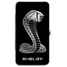 Hinged Wallet - Super Snake Cobra SHELBY Black Silvers