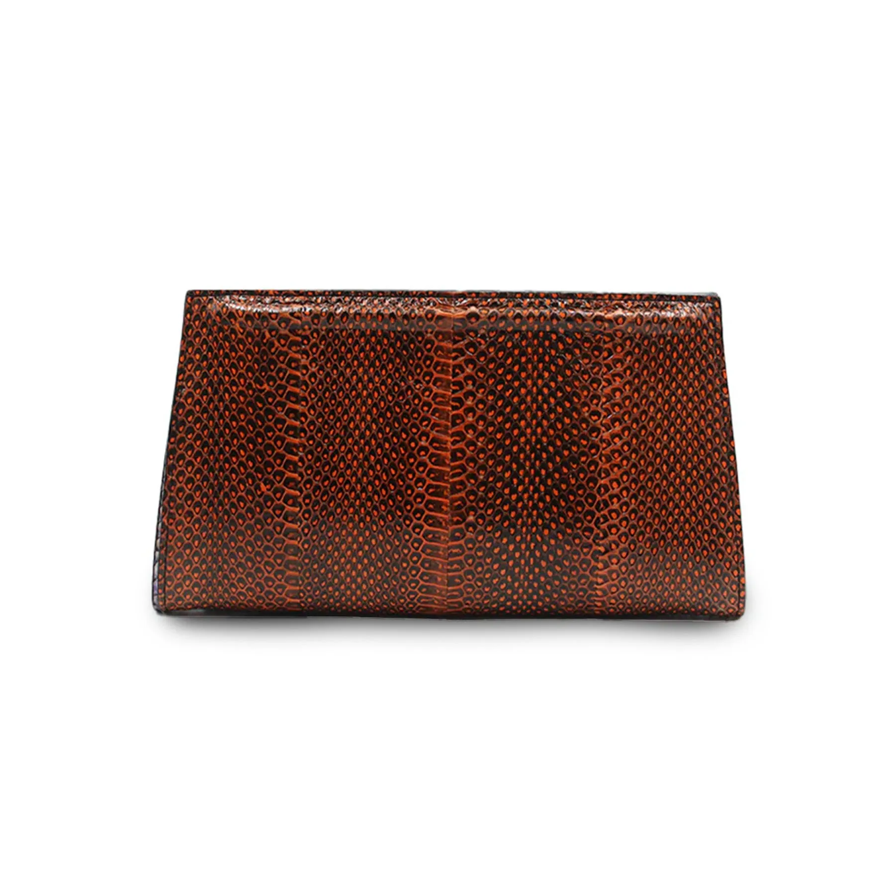 Ivy Clutch in Fuchsia and Terracotta Water Snake