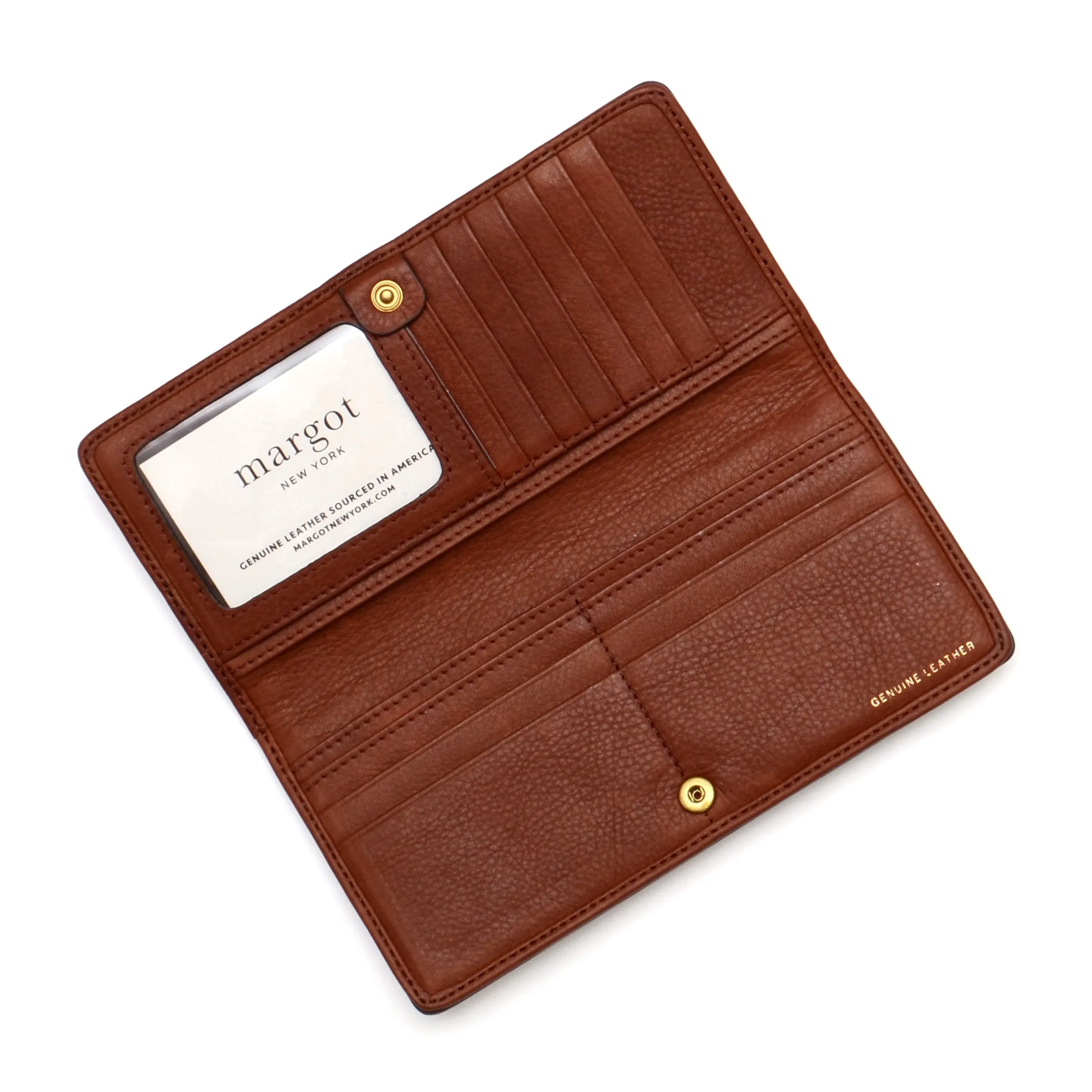 Josie Long Sleek Wallet in Whiskey