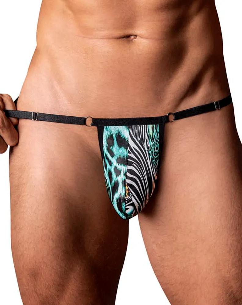 Male Power 451-295 Go Wild Adjustable G-string Printed