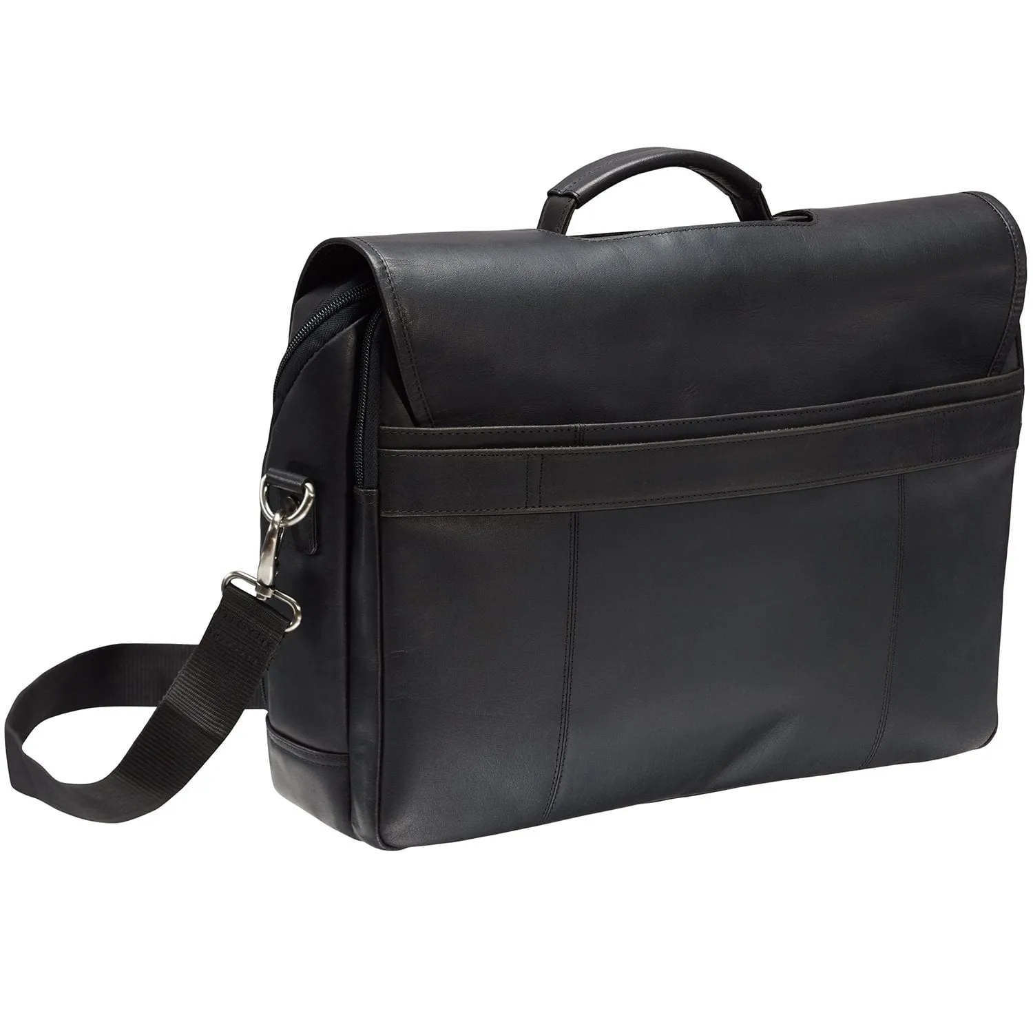 Mancini BUFFALO Double Compartment Briefcase for Laptop and Tablet