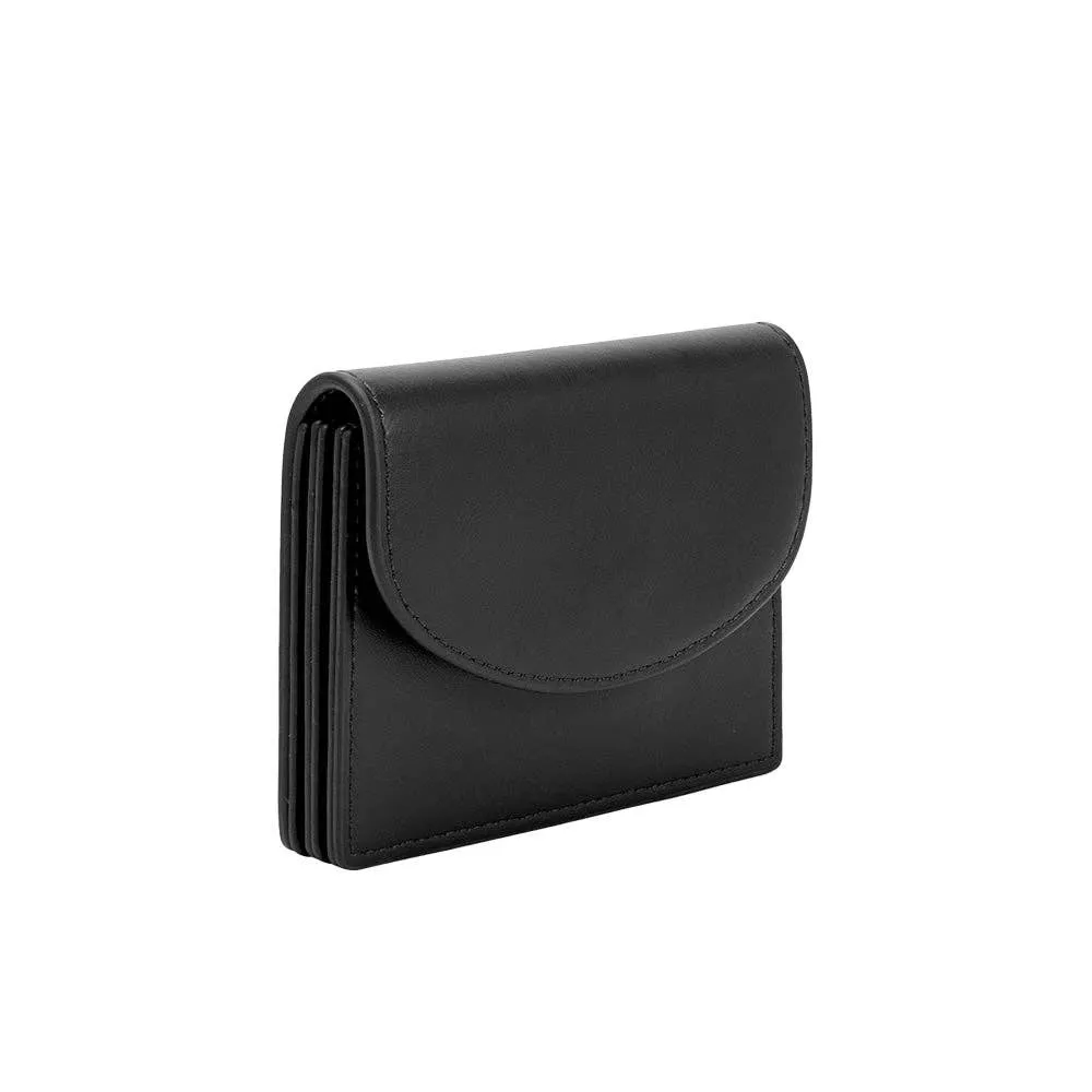 Milo Black Vegan Card Case Wallet