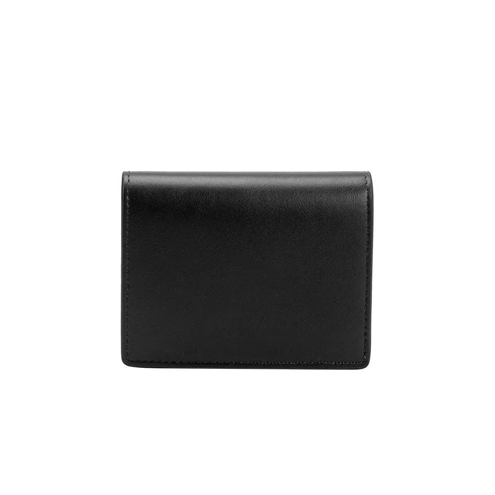 Milo Black Vegan Card Case Wallet