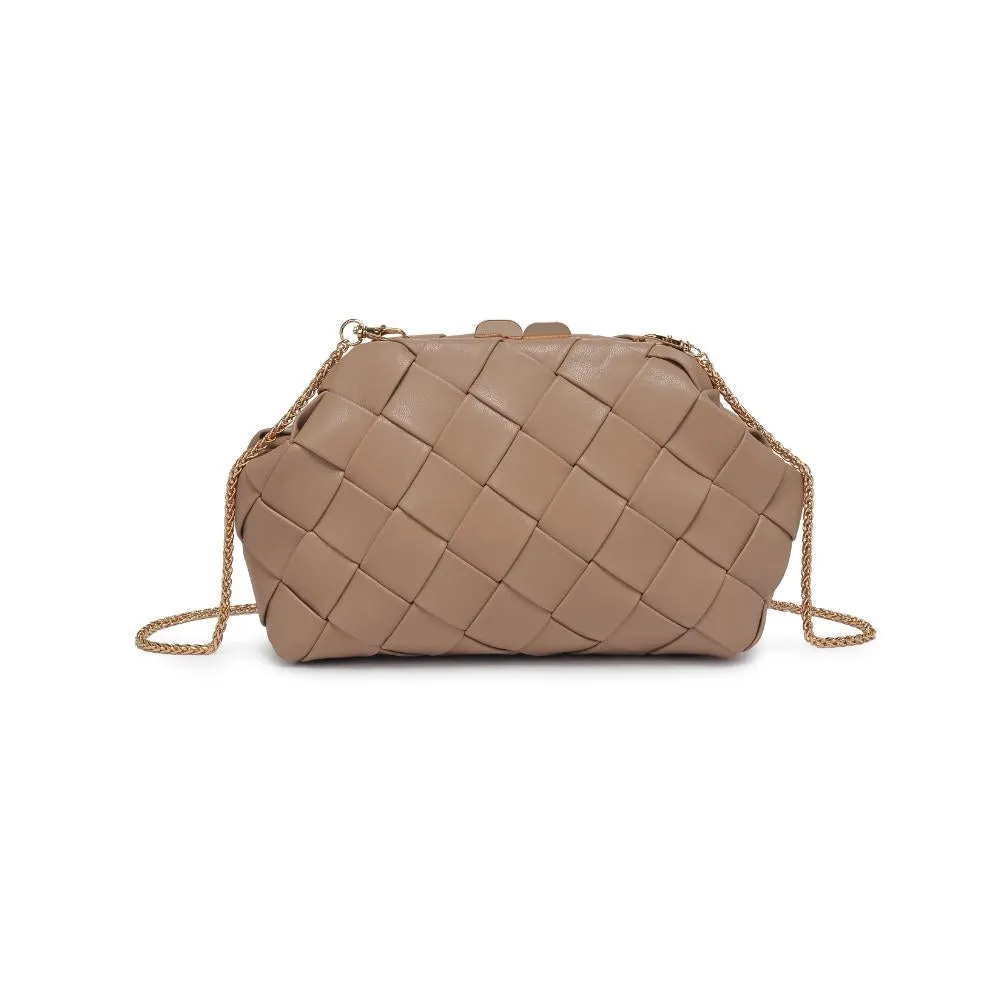 Moda Luxe Paulina Woven Crossbody Bag in Natural