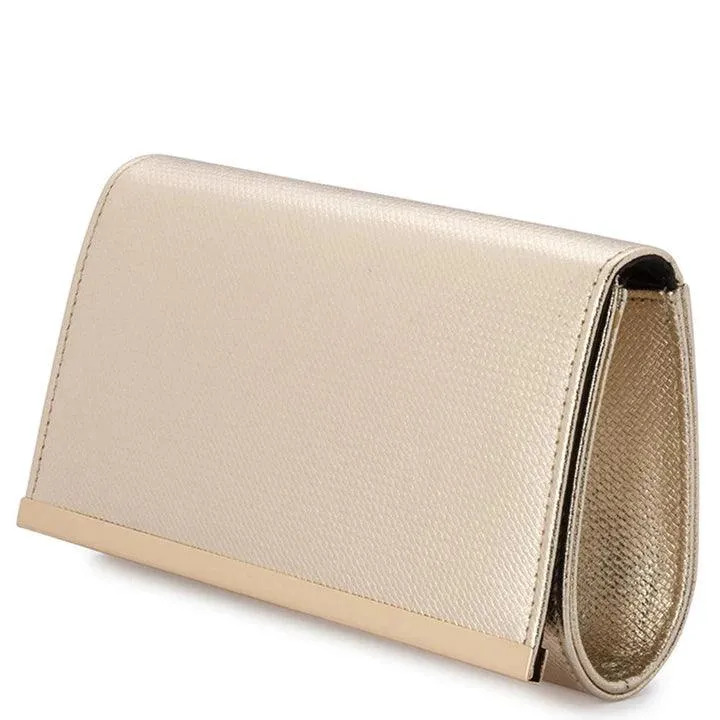 OB2017 gold maddie foldover clutch