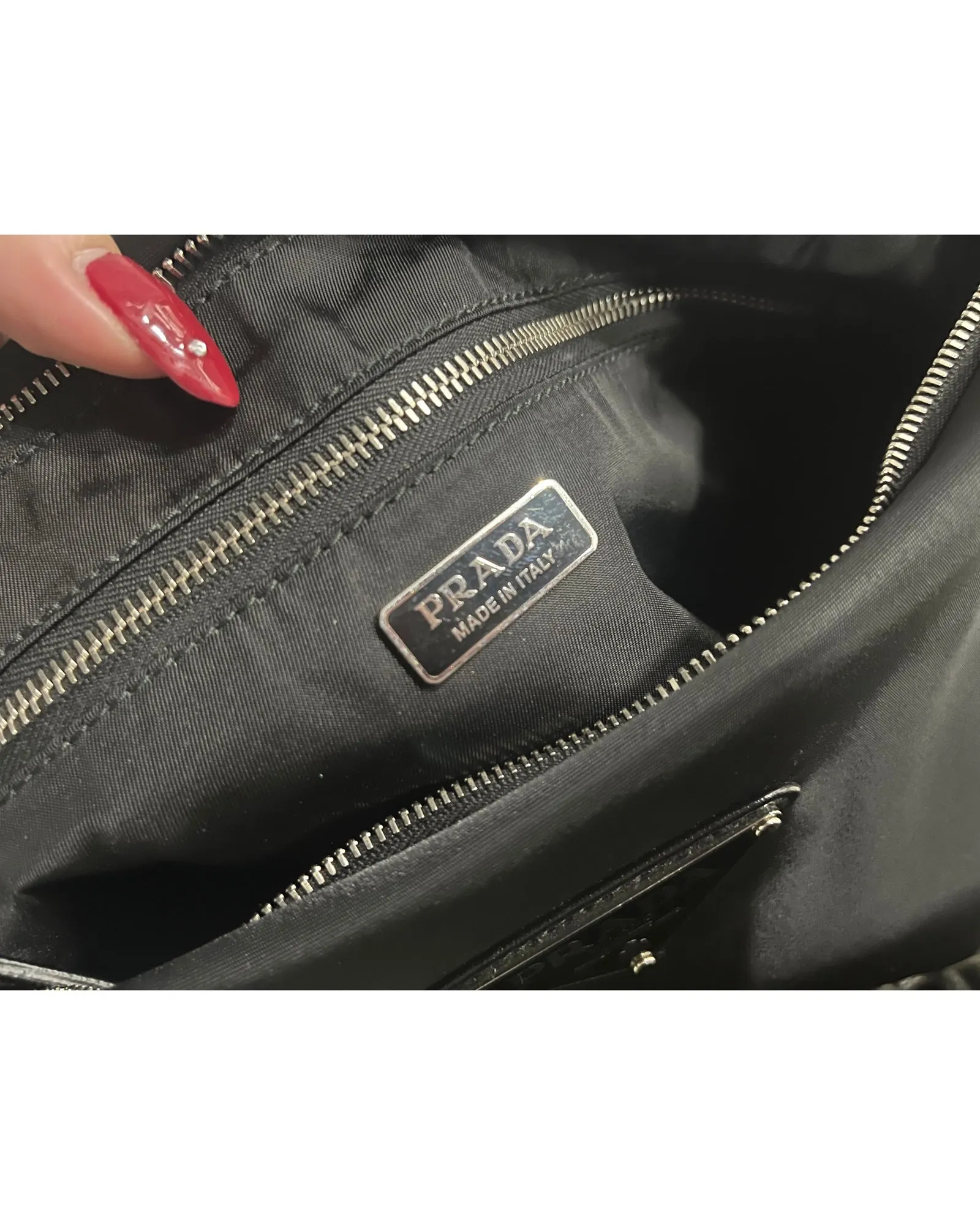 Prada Re-Nylon Clutch in Black Nylon