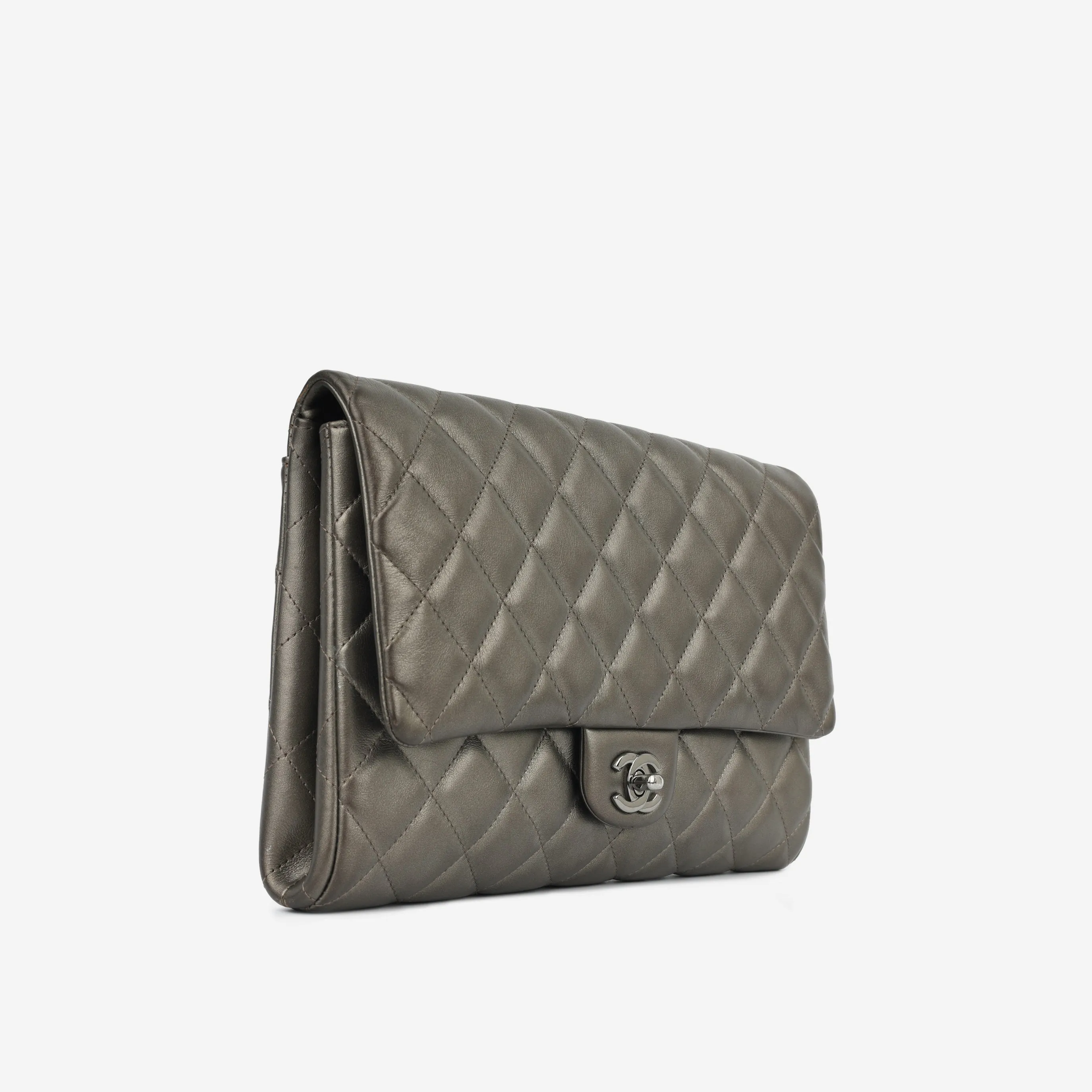 Timeless Clutch with Chain - Graphite