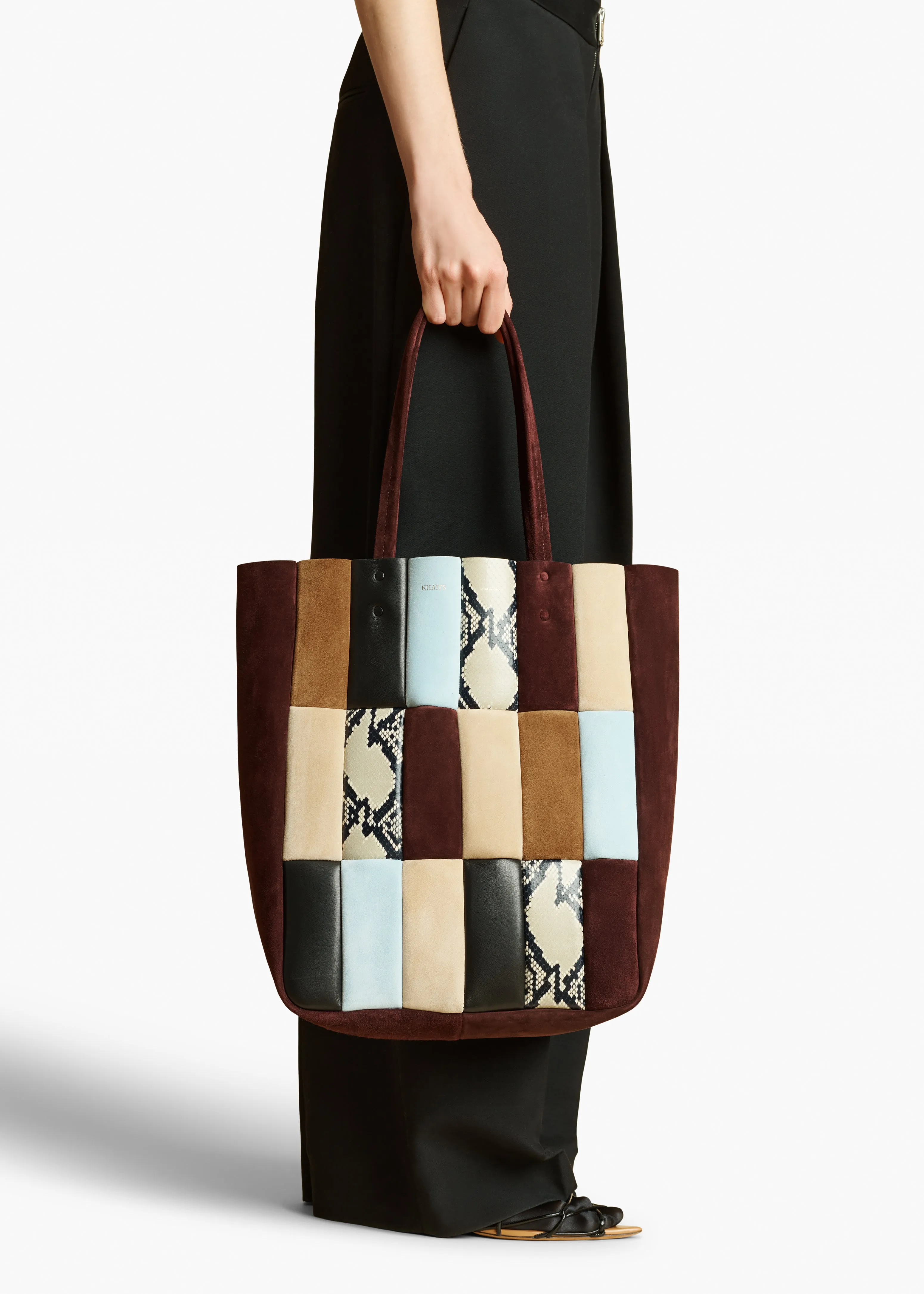 Zoe Tote in Rouge Noir Multi Leather